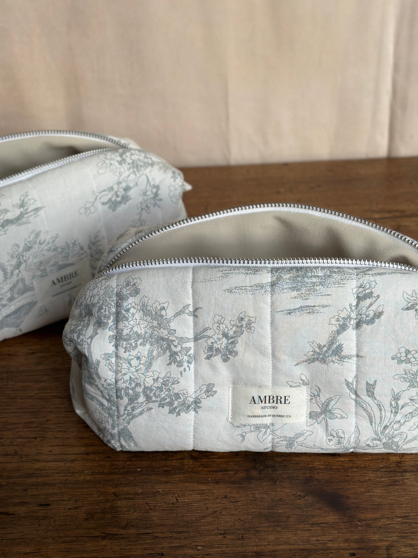 Trousse toile de jouy