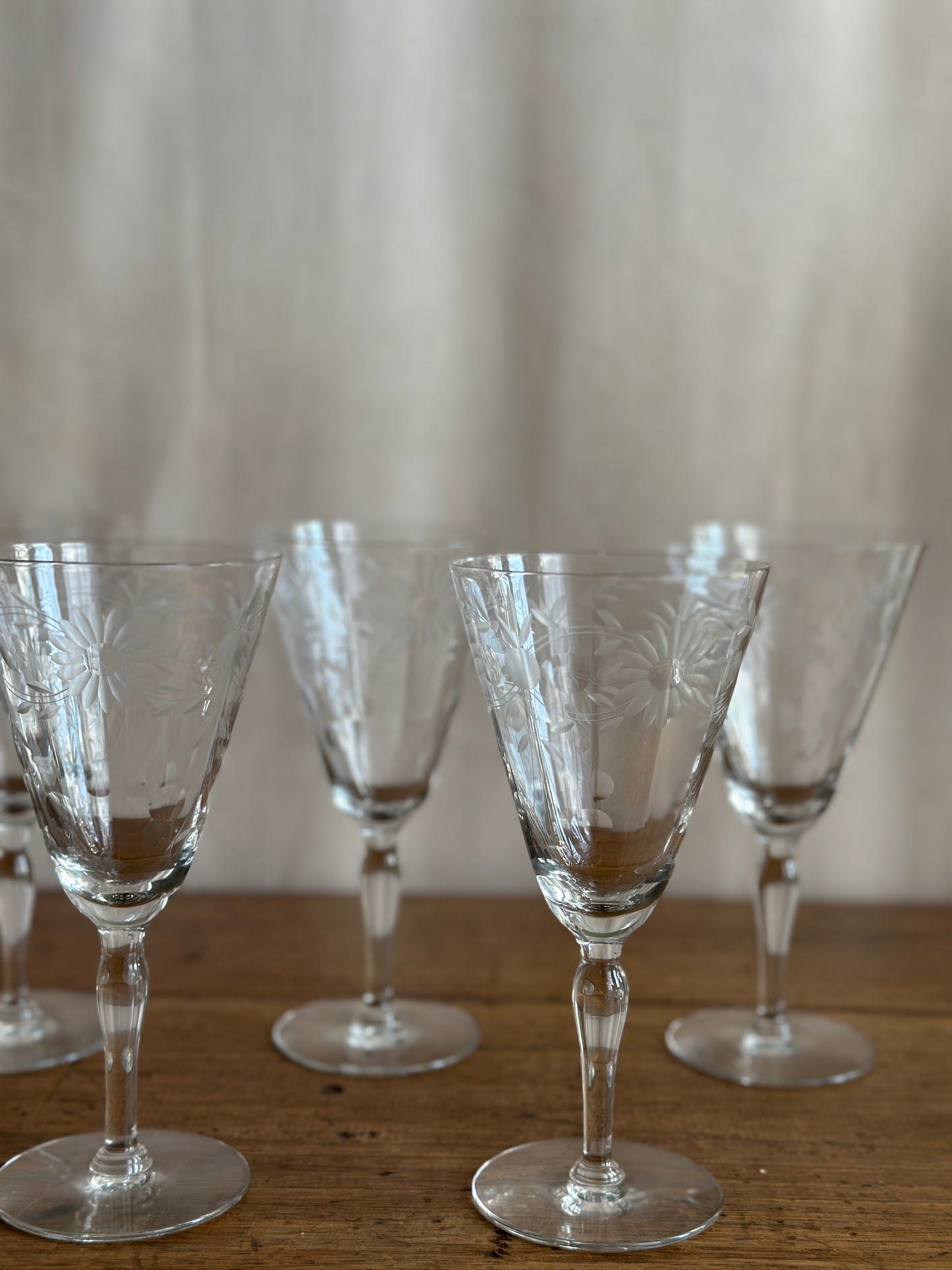 Ensemble de verres anciens