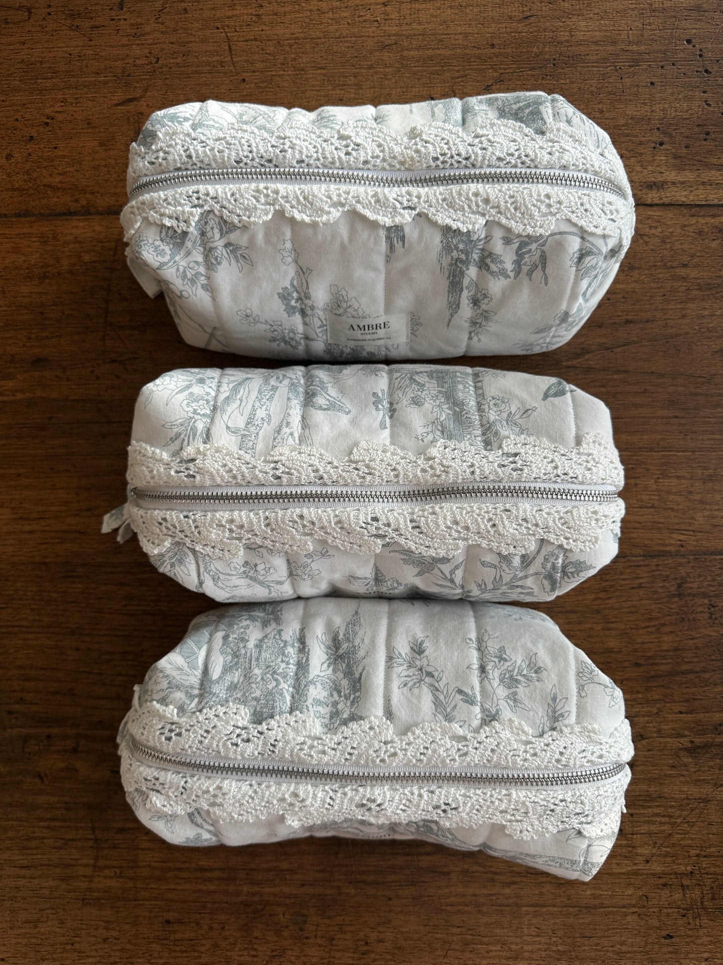 Trousse toile de jouy