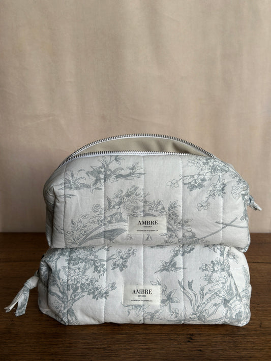 Trousse toile de jouy