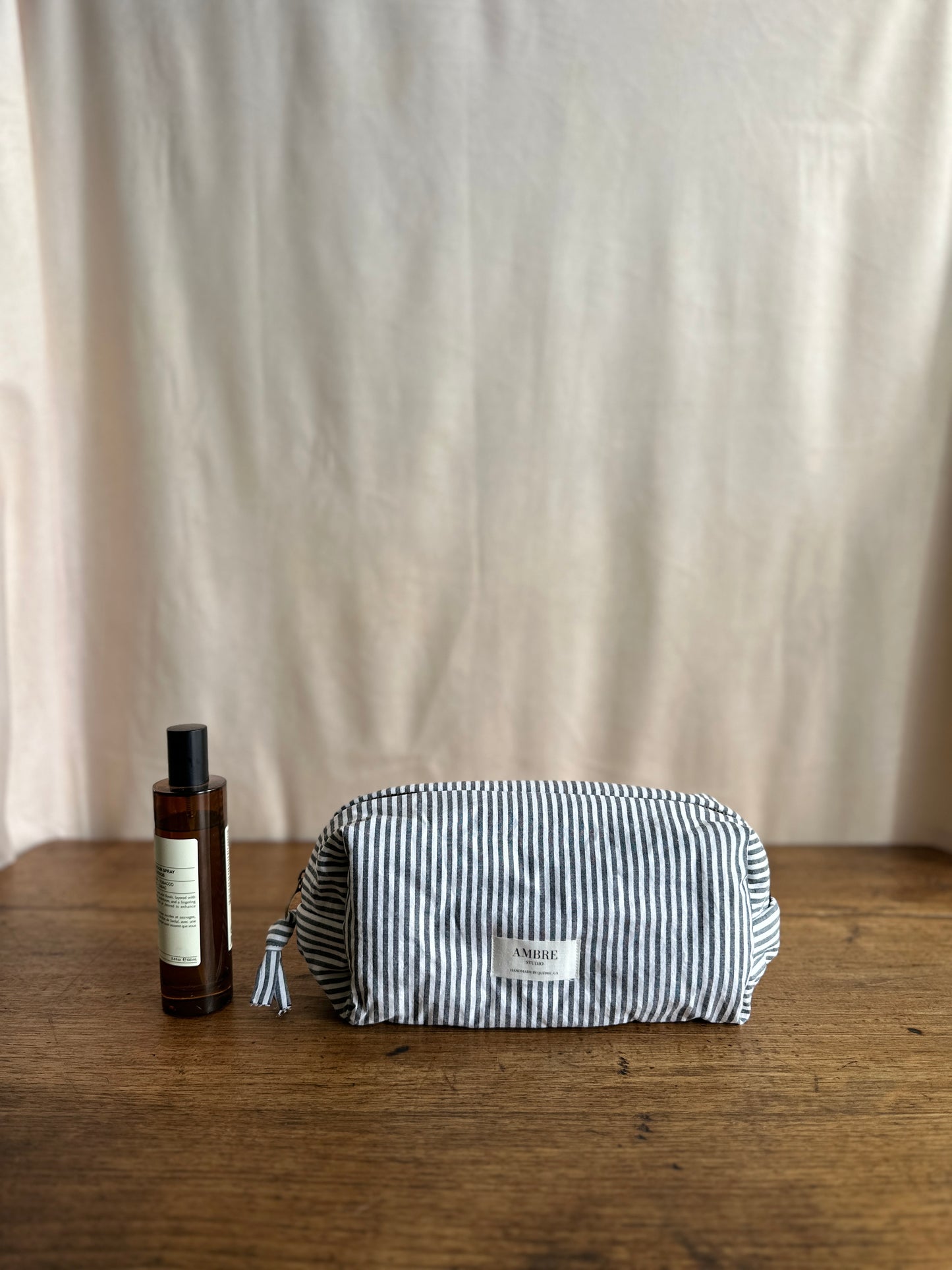 Trousse à rayures- Grande