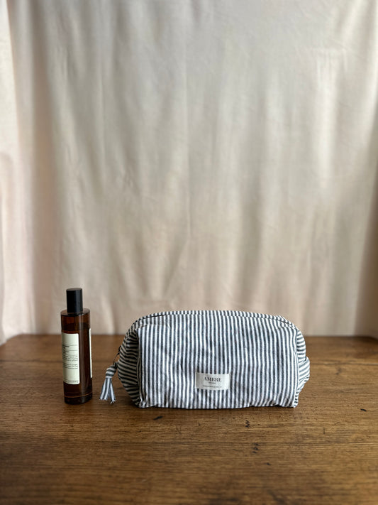 Trousse à rayures- Grande