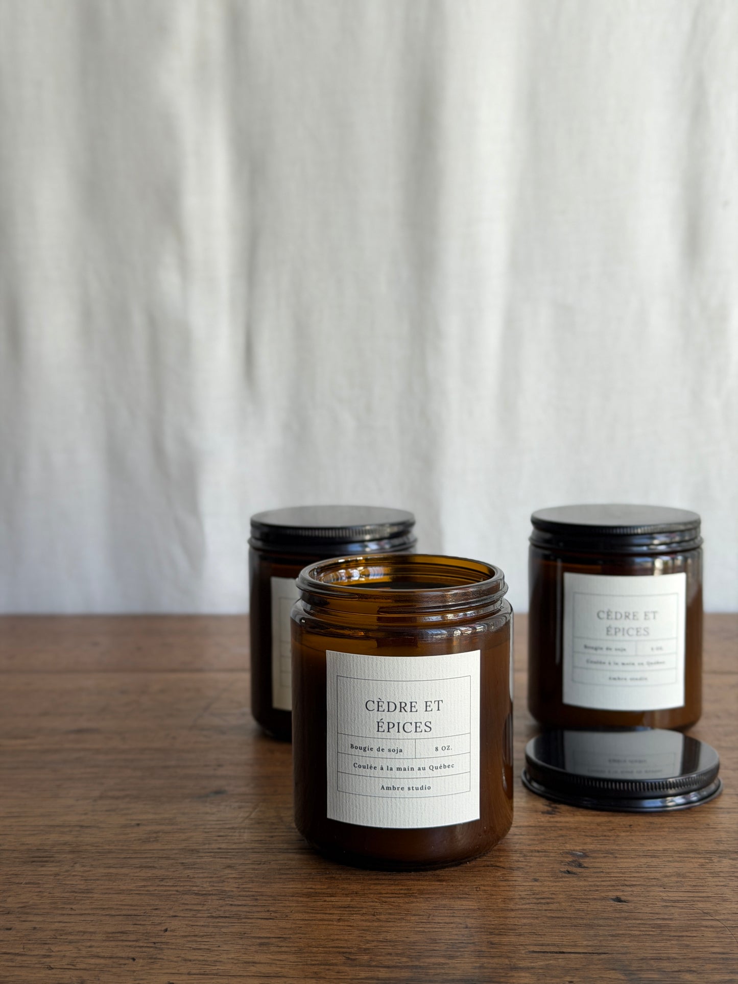 Bougie cèdre et épices