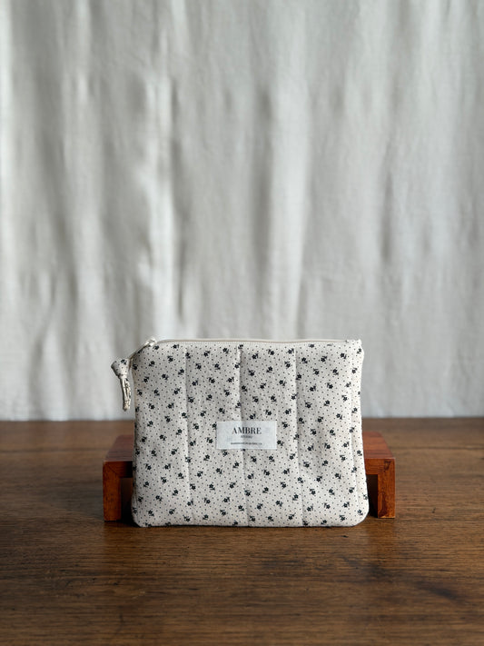 Pochette médium à fleurs