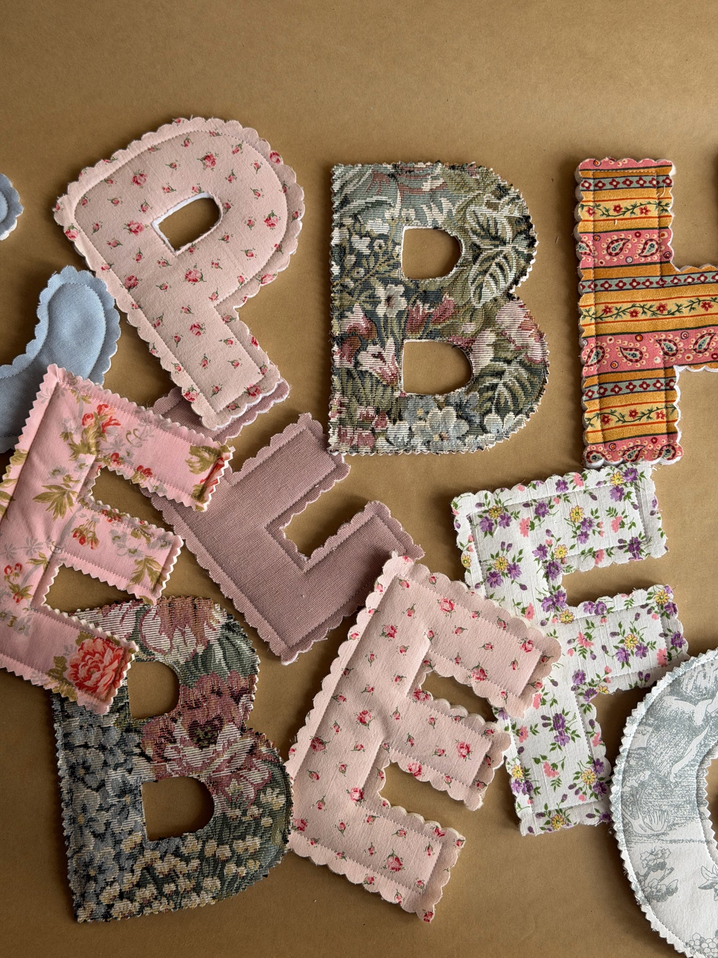 Alphabet en tissus