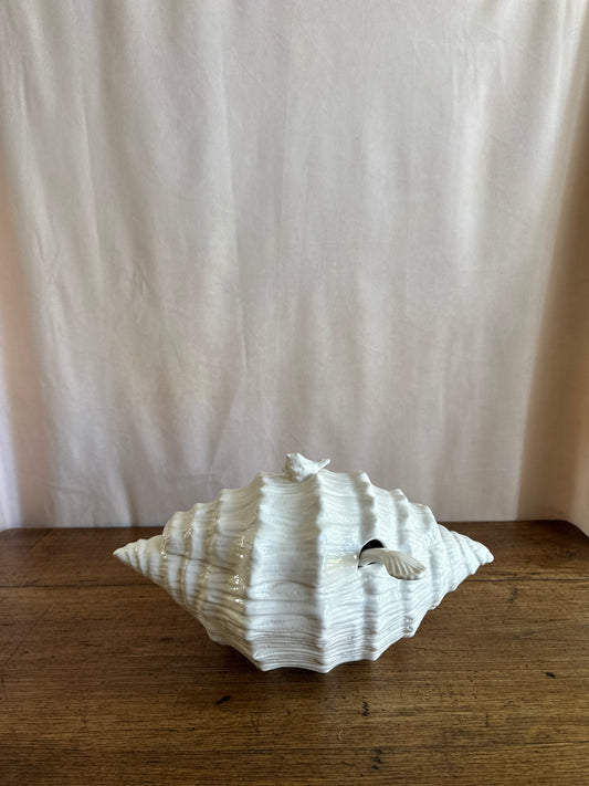 Contenant coquillage pour soupe vintage