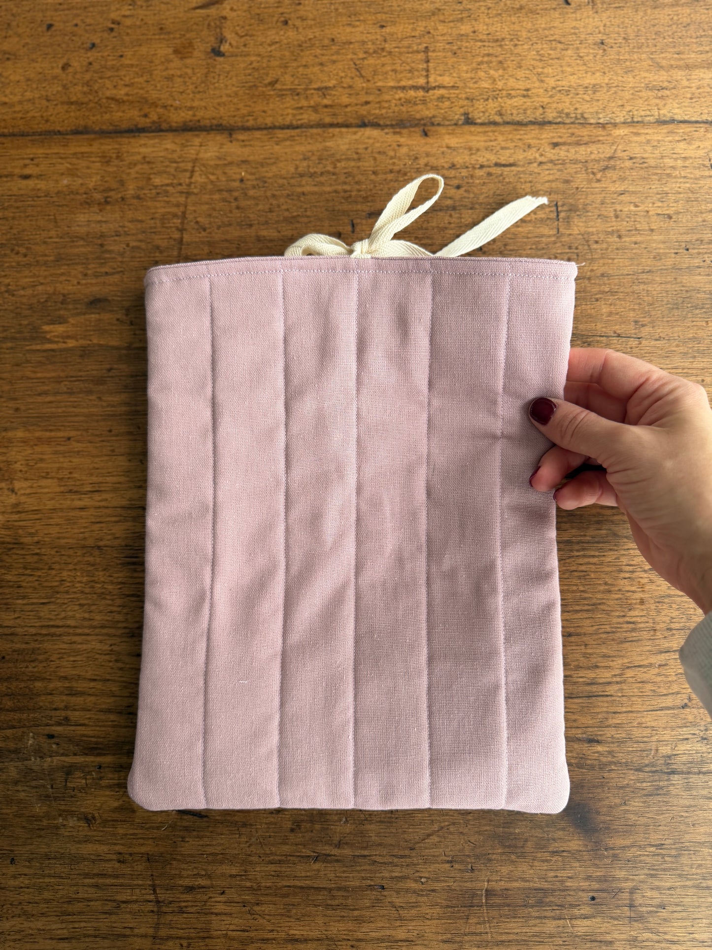 Pochette pour livres/ iPad avec petites roses