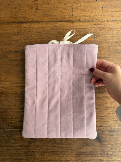 Pochette pour livres/ iPad avec petites roses