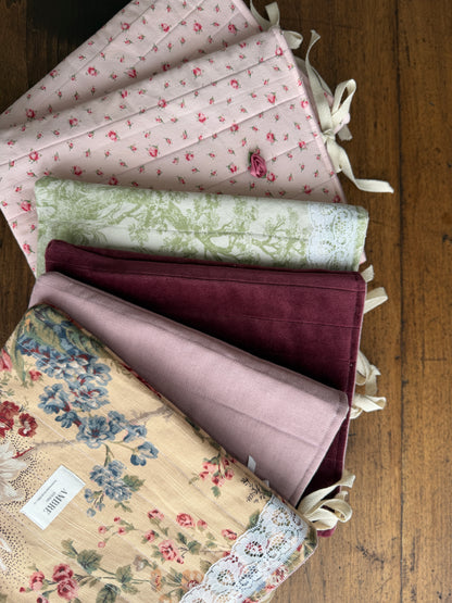 Pochette pour livres/ iPad avec petites roses